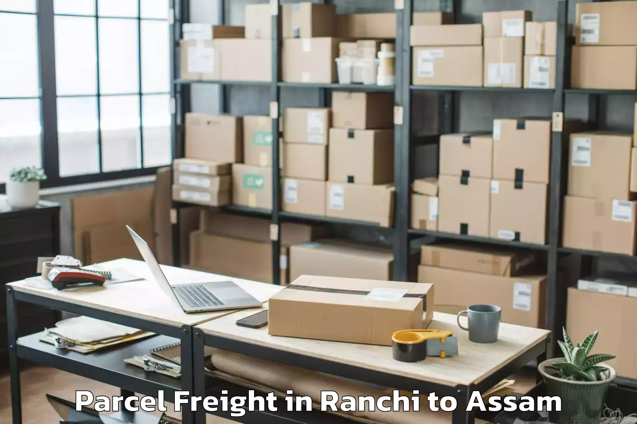 Reliable Ranchi to Dibrugarh East Parcel Freight